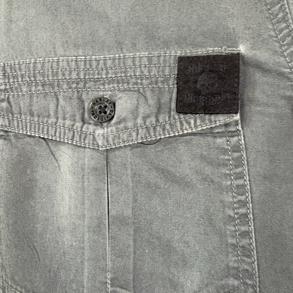 Harley-Davidson Men's Winged Logo Button Down Gray Size L - Picture 7 of 8
